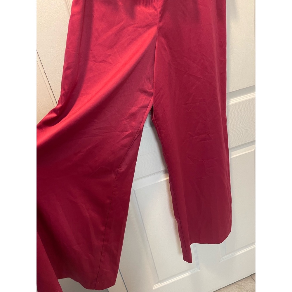 Hutch One-Shoulder Raspberry Red Jumpsuit - Picture 8 of 9